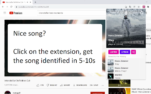 AudD Extension: AI Tool for Music Discovery in Browser