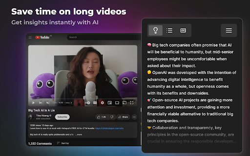 Summarify - Chrome Extension: AI Tool for Video