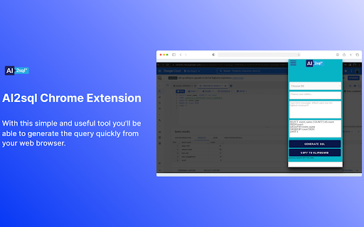 AI2sql - Chrome Extension: AI Tool for Instant SQL Generation