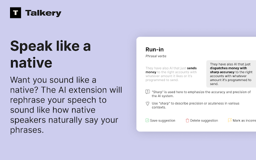 Speech Rephraser - Chrome Extension: AI Tool