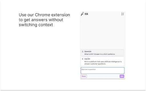 Kili - Chrome Extension: AI-powered customer response