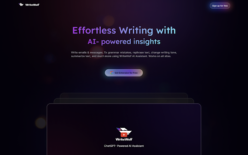 WriteWolf - Chrome Extension: AI Tool Boost