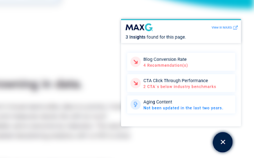 MAXG - Chrome Extension: AI Marketing Tool