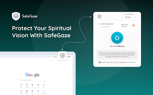 SafeGaze - Chrome Extension: Browser Safety AI.