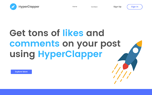 HyperClapper - Chrome Extension Website screenshot