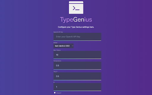 Type Genius - Chrome Extension: Ai Tool