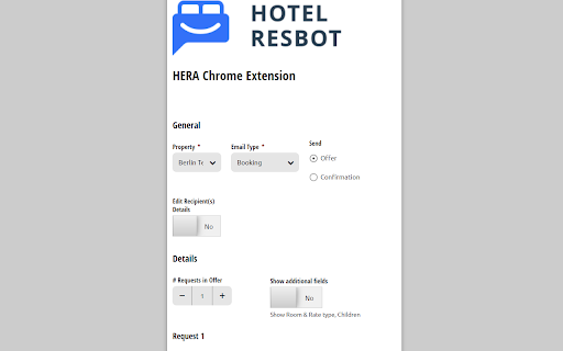 HERA - Chrome Extension: AI Tool for Hotel Booking