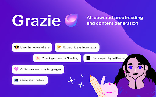 Grazie - Chrome Extension: AI Writing Companion