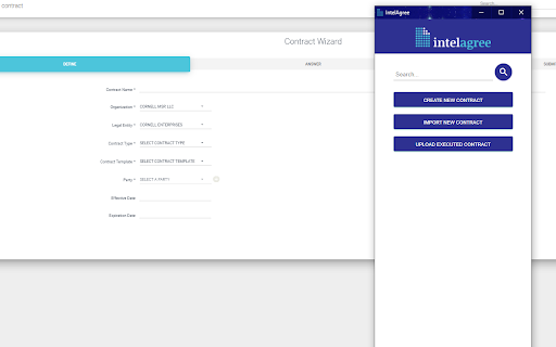 IntelAgree - Chrome Extension: Contract Management AI Tool