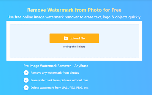 AI Watermark Remover: Effortless Object Removal - Chrome Extension