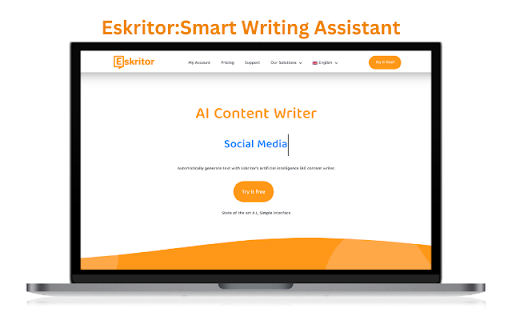 Eskritor - Chrome Extension: AI Tool for Writing