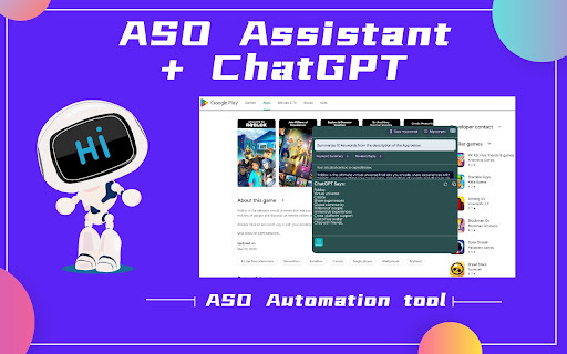 ChatGPT ASO Chrome Extension: AI Tool for App Ranking