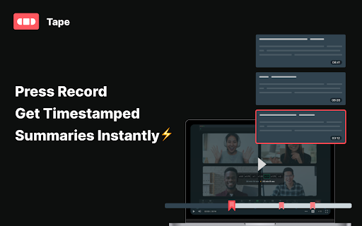 Tape - Chrome Extension: AI Tool for Effortless Screen Recording