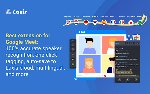 Laxis - Chrome Extension: AI Meeting Assistant