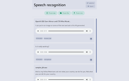 LocalVoice - Chrome Extension: Secure Speech Recognition AI Tool