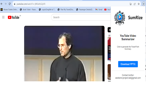 SumRize - Chrome Extension: AI Tool for Video Summaries
