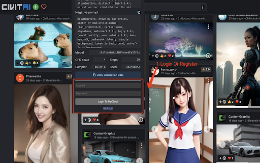 Civitai Assistant: AI Tool for Effortless Image Creation
