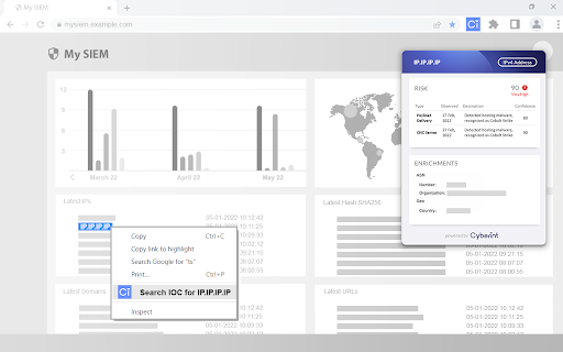 Cyberint - Chrome Extension: AI Tool for Enhanced Protection