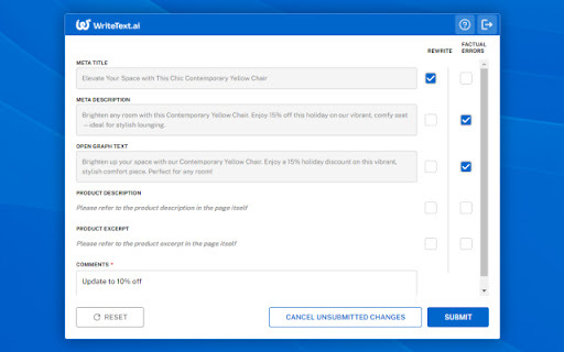 WriteText.ai Browser Extension: AI Tool for Text Rewriting