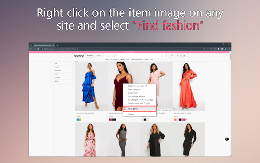 FindFashion - Chrome Extension: AI Tool for Clothes