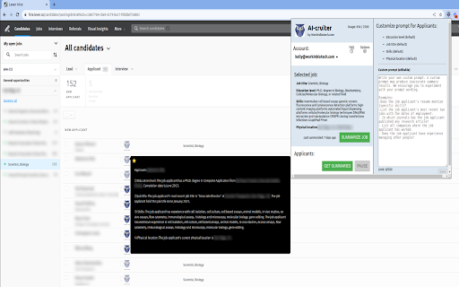AI-cruiter Extension: AI Tool for Recruiters