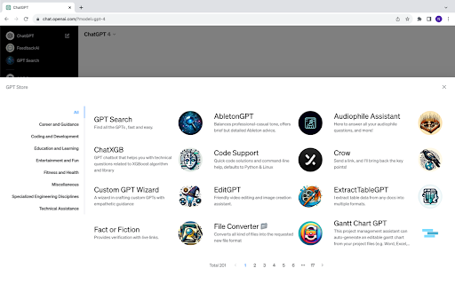 GPT Store for Enthusiasts: AI Tool to Explore GPT World