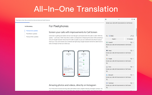 TransHono - Chrome Extension: AI Translation Tool