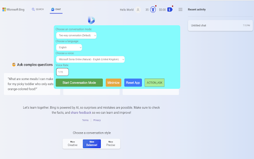Bing AI Extension: Voice-Driven AI Tool For Seamless Product Name Interactions