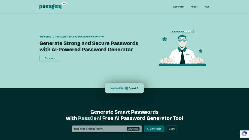 PassGeni: AI Password Generator - Strong, Personalized