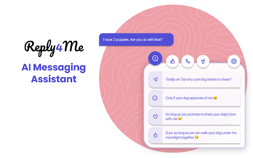 Reply4Me - Chrome Extension: AI Tool for Messages