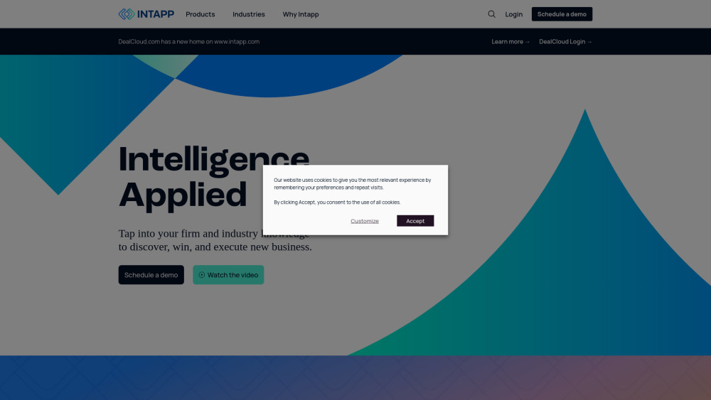 Intapp | Intelligence Applied: AI Tool for Pros