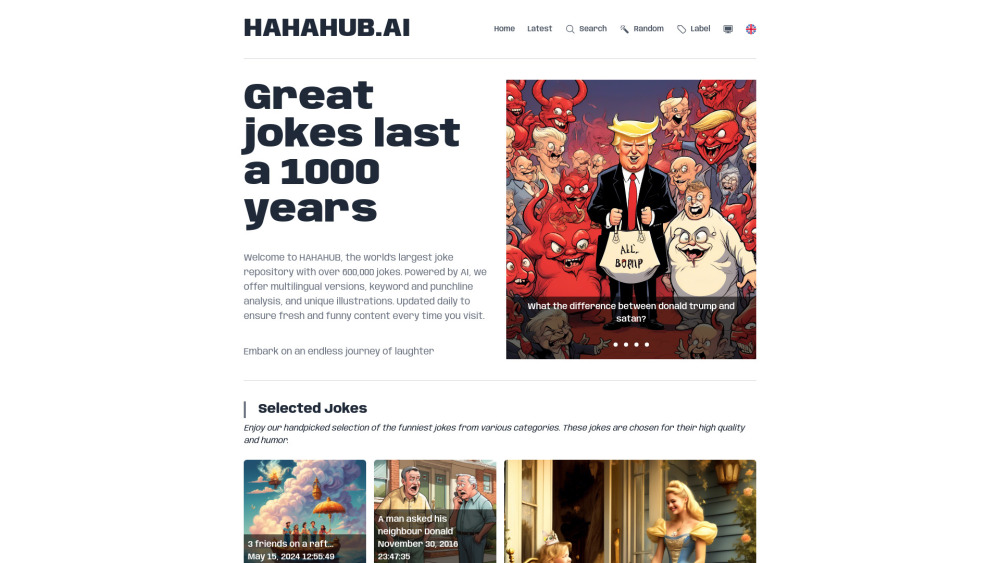 HAHAHUB: Ultimate AI Tool for Jokes