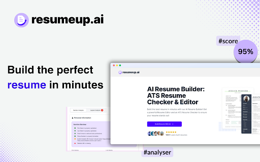 ResumeUp.ai - Chrome Extension: AI Tool for Resumes