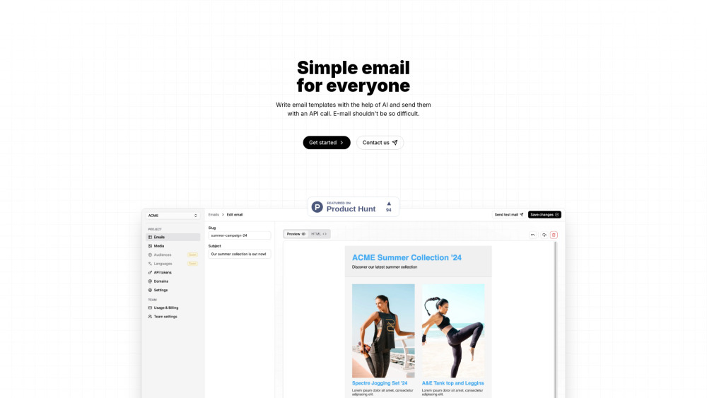 Volamail: AI Tool for Seamless Email Creation