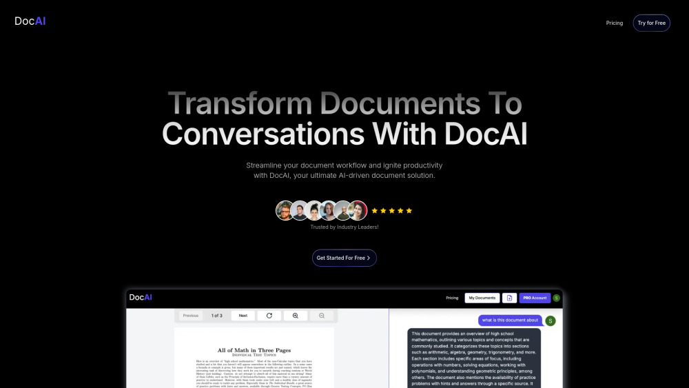 DocAI: AI Tool for Dynamic Document Interaction