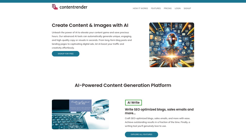 Content Render: AI Tool for Effortless Digital Content