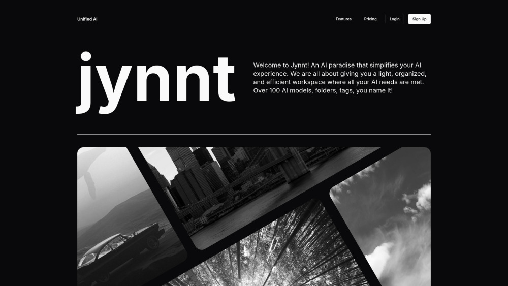 Jynnt: AI aggregator for streamlined AI workspace