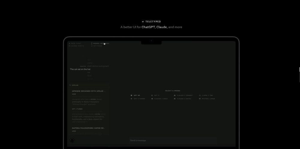 Teletyped: Advanced AI Tool for Enhanced UI