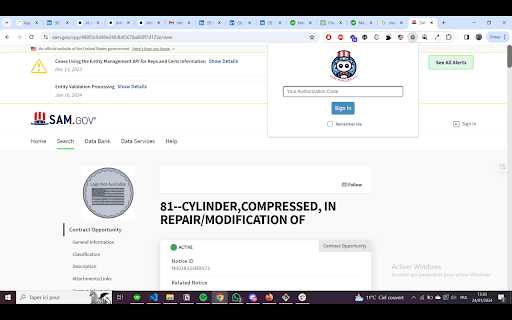 GovPipeline AI Extension: AI Tool for SAM.gov Data Transfer to CRM