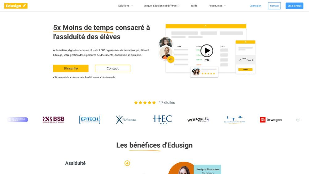 Edusign: AI Tool for Automated Attendance Management