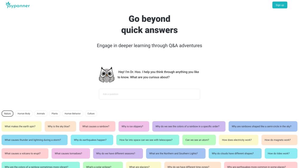 Joypanner: AI Tool for Deep Learning Topics