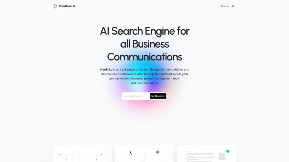 Mindlake.ai: AI Search Engine for Business Communications