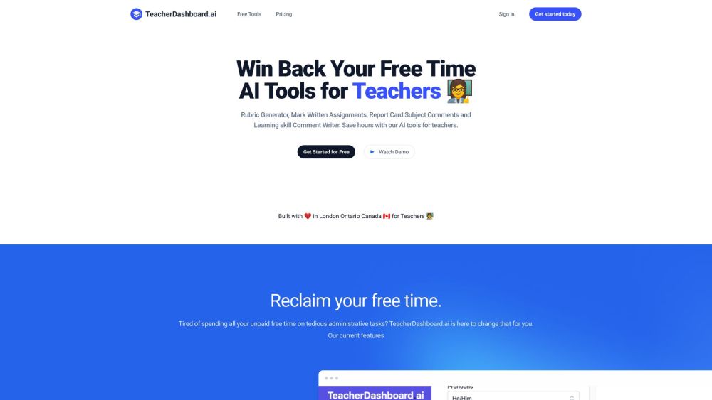 TeacherDashboard.ai: AI Tool For Teachers To Simplify Tasks