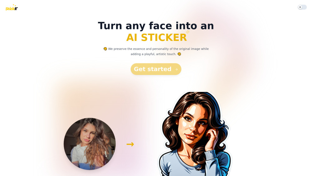 StickIt: Create Cartoon Stickers with AI Tool