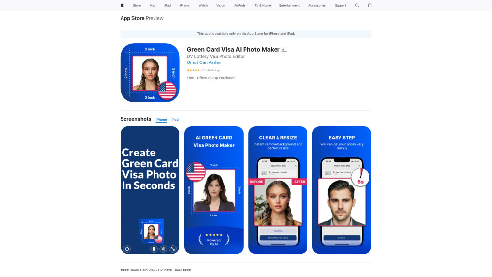 GreenCard Photo Maker: AI Tool for Compliant Visa & Green Card Photos