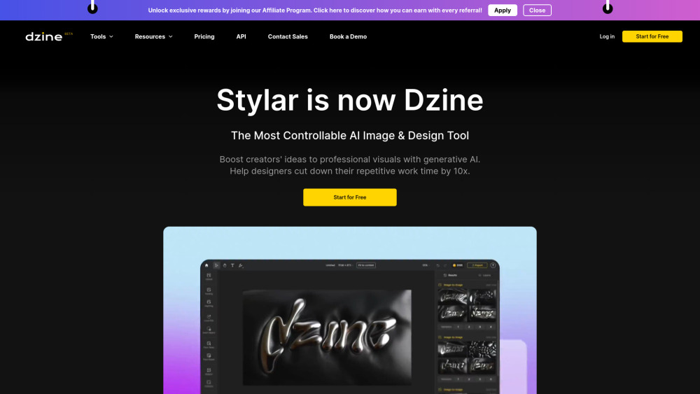 Dzine: AI Tool for Image Generation & Design Editing