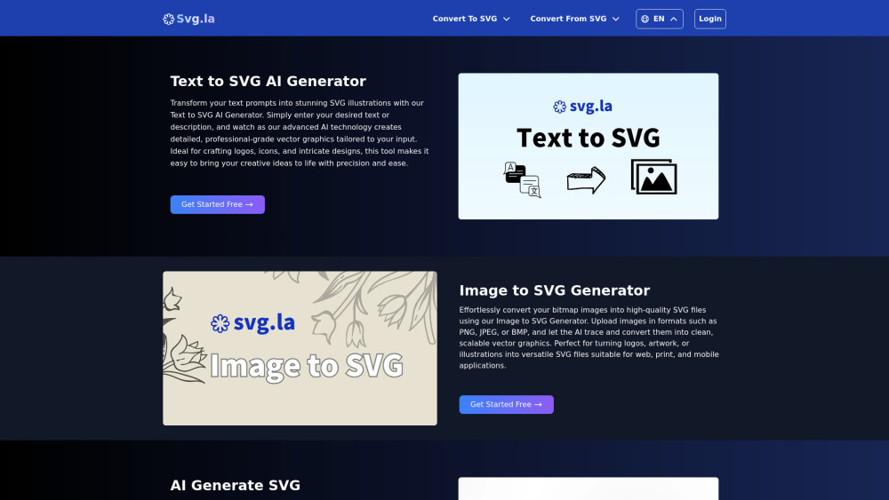 Svg.la: Ai Tool For Creating And Converting SVG Files Effortlessly