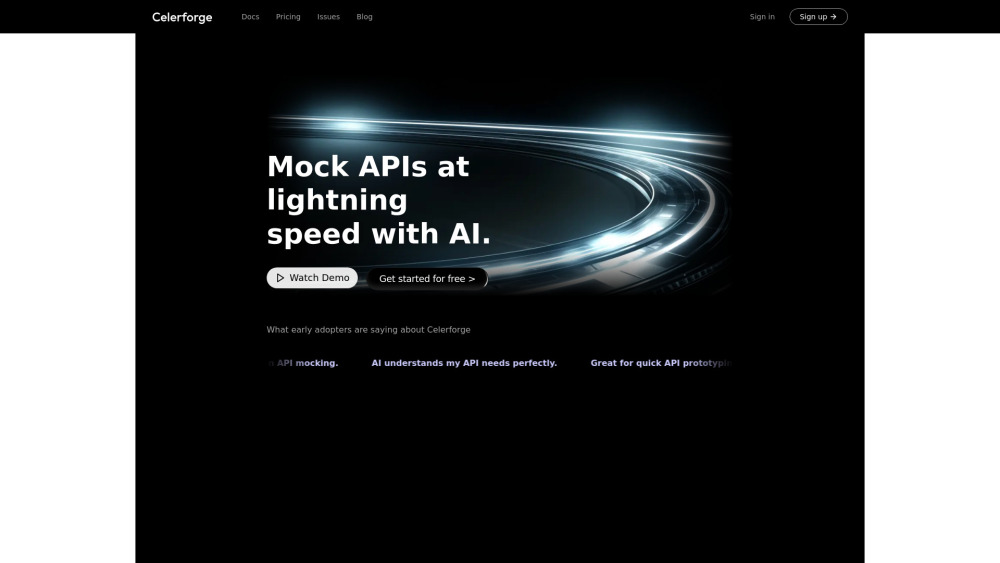 Celerforge: AI Tool for Rapid API Creation & Testing