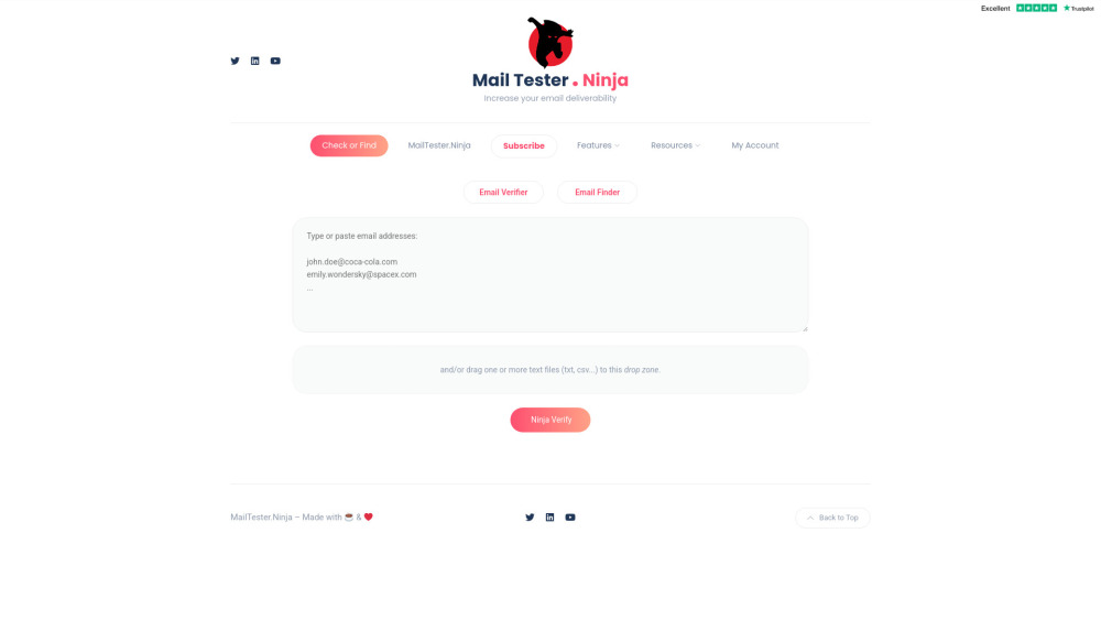 MailTester.Ninja: Free AI Tool to Verify Emails